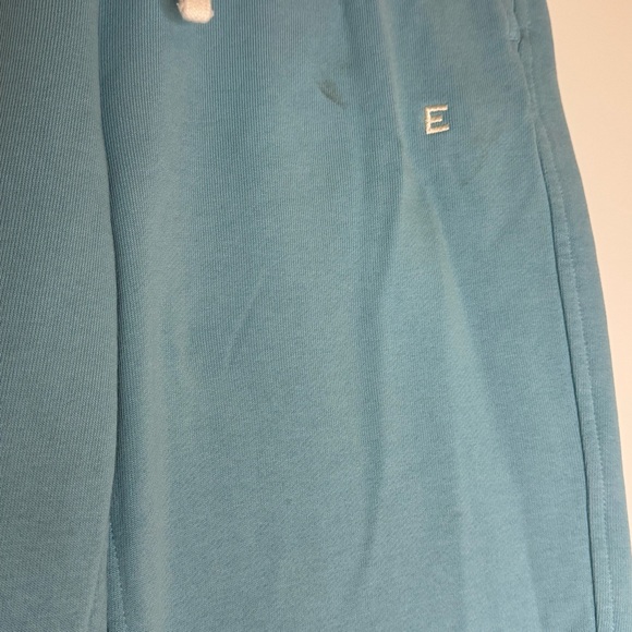 Everlane Small Light Blue Track Joggers Sweatpants Pockets Drawstring Comfy - Picture 6 of 13
